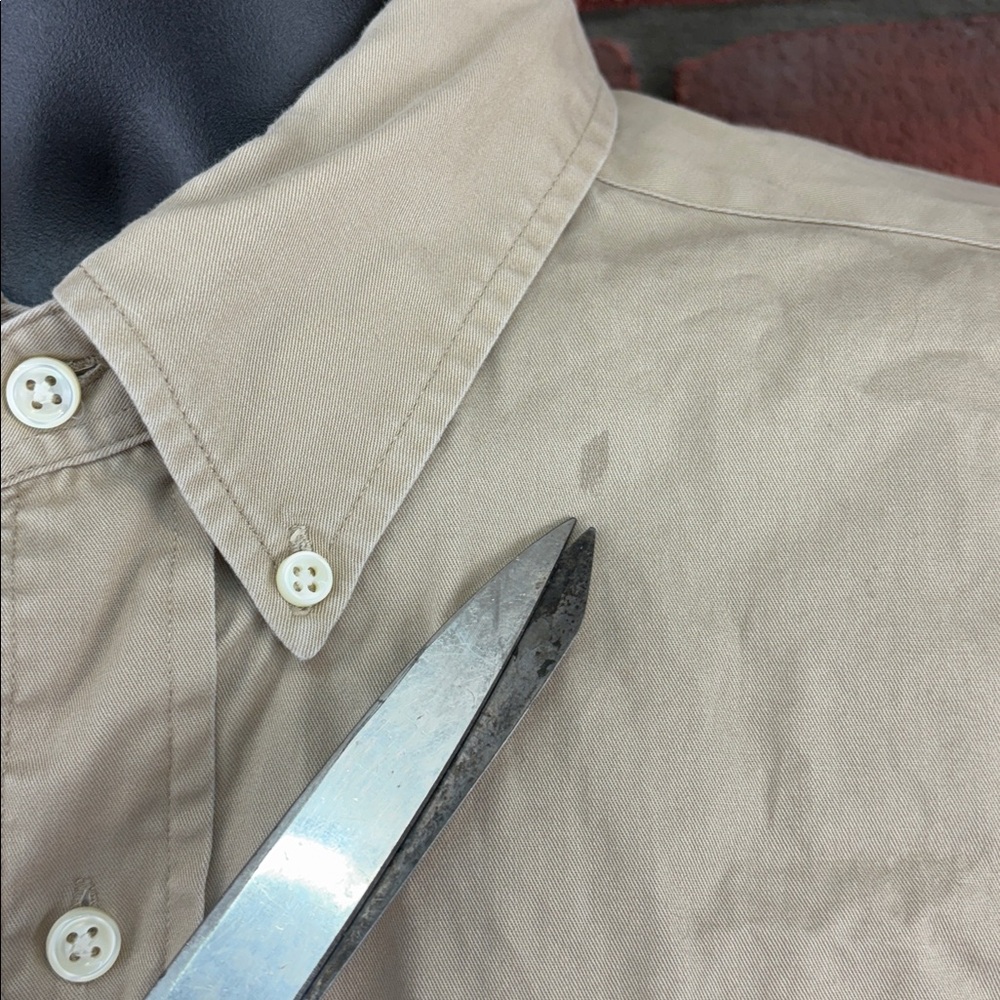 Ralph Lauren Shirt Mens XL Tan Button Down - Picture 3 of 8